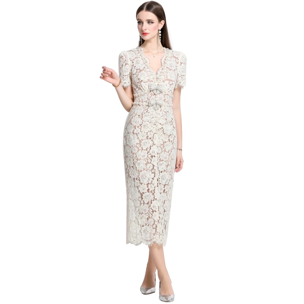 Cool girl lace dress FBC392 images